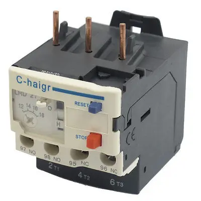 

3 Pole AC 12A - 18A Electric Thermal Overload Relay 1 NO 1 NC