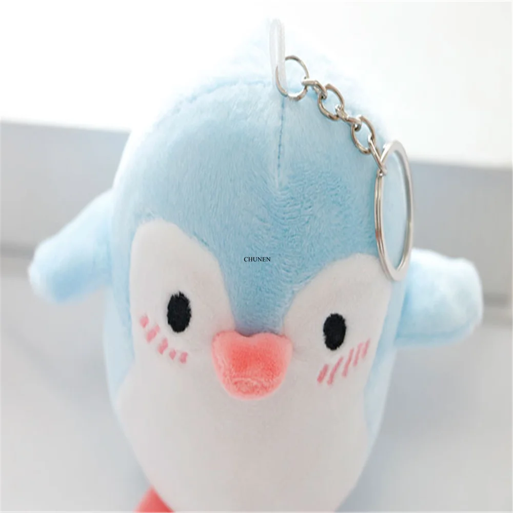 New Size 6CM, Penguin Stuffed Plush Toy , Key Chain , Kid's Gift Belt Animal Doll