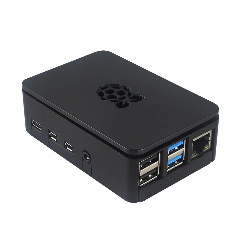 Чехол Raspberry Pi 4 Model B ABS с вентилятором черный корпус пластиковый для RPI B|Аксессуары