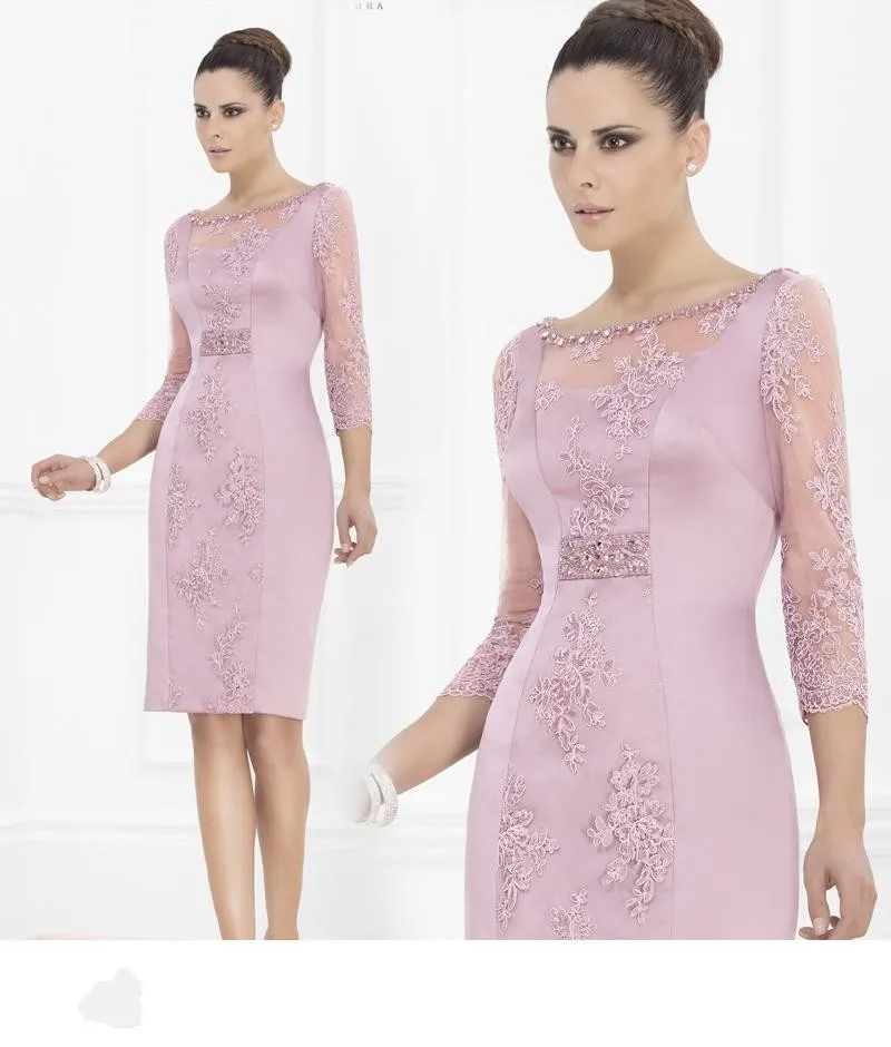 

Cheap 2015 Sheath Mother of Bride Dresses Knee Length Purple With Lace Evening Gowns Sexy Sequins vestido de festa ZY3119