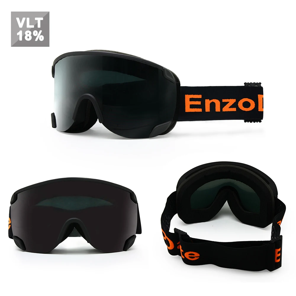 EnzoDate лыжные снежные очки с двойными линзами, противотуманные очки с защитой от ультрафиолета, зимний спортивный козырек, сноуборд, солнцезащитные очки