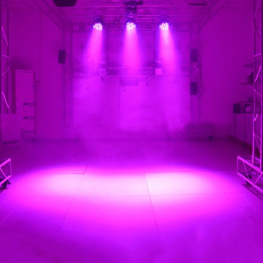 Thrisdar 54 Светодиодный УФ-светильник DMX512 Master-slave вечерние Клубные дискотеки Par сценический Ультрафиолетовый Par Светильник для дома и свадьбы УФ светодиодный светильник сценического освещения
