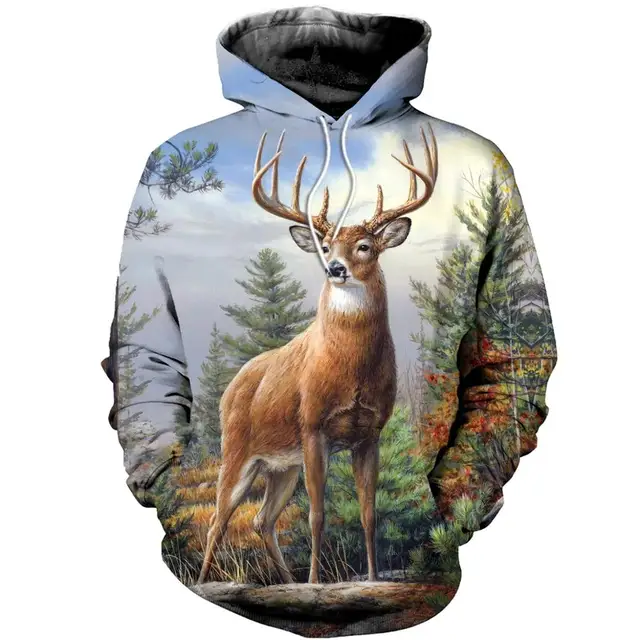 Boar Rhinoceros Dog Hunting Rabbit 3D Print Men Hooded Hoodies Hunting Hunter Women Sweatshirts Casual Hip Hop Shirt Clothing 02 R188