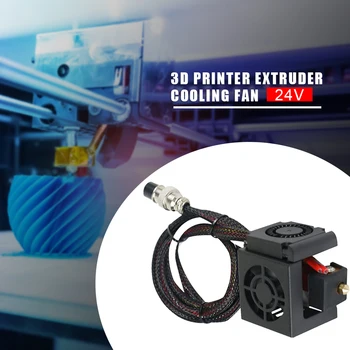 

Printer Extruder Cooling Fan Installa Remove Convenient Simple Heat Sink Kit for CR-10 Ender 3 TEVO Tornado 12/24V