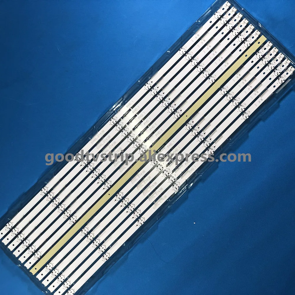 Светодиодный Подсветка лампа полосы для LG 4" V16.5 ART3 2744 2743 43lh5700 43UH603V 6916L-2744A 6916L-2743A LC430DGE FJ M2 a1 43lh590v