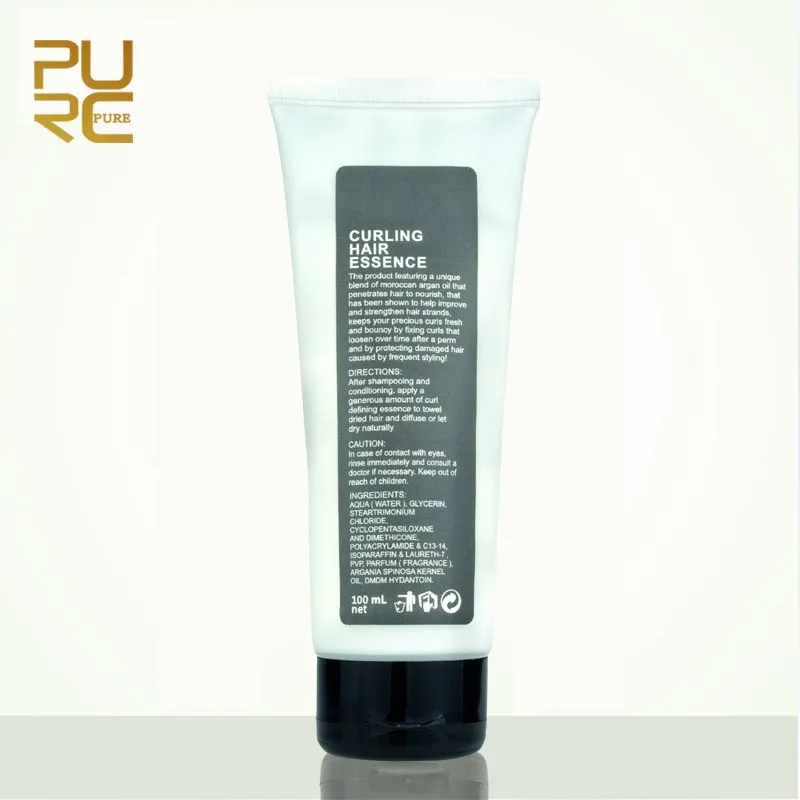 Curling hair essence black