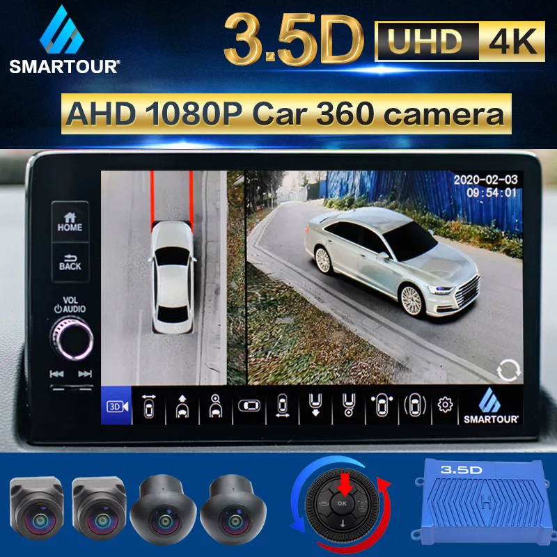 Ahd 360 ° 3.5D автомобильная камера широкий угол обзора птицы 1080P UHD CCDSuper панорамный