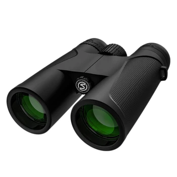 

12x42 Black Binoculars Telescope Night Vision Outdoor Portable Binocular High Power Telescope for Hunting