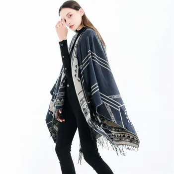 

New fashion autumn and winter European and American wind warmth high-end imitation cashmere scarf shawl