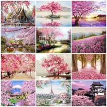 

5D Diy Japanese Landscape Cherry Blossom Diamond Painting Embroidery Full Round&Square Diamond Mosaic Cross Stitch Home Decor