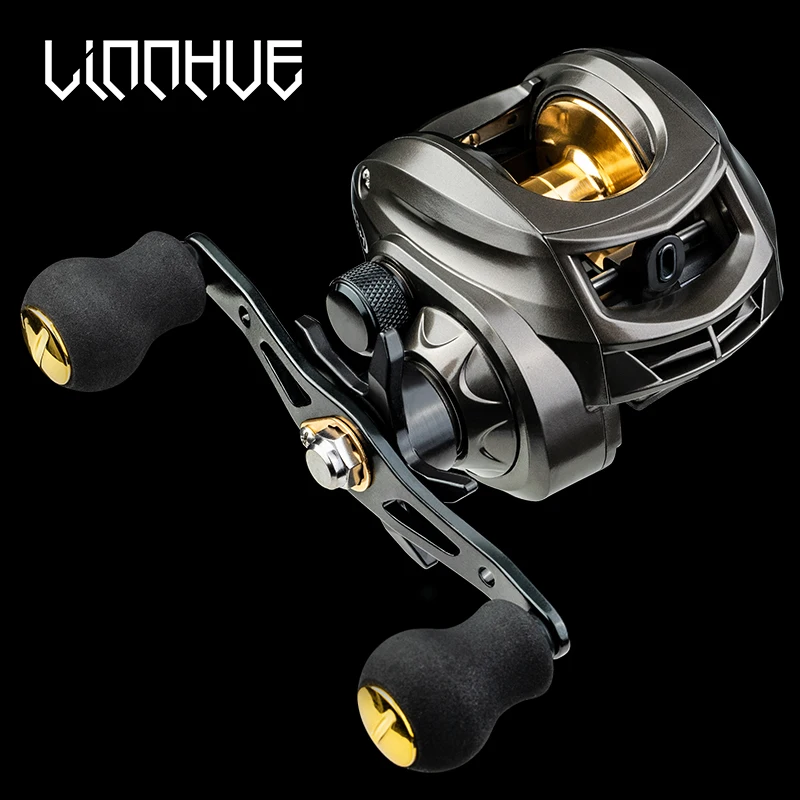 Fishing Reel AK2000 Baitcasting Reel 7.2:1 High Speed 8KG Max Drag Grey Golden Saltwater FIshing For Bass Pesca fishing reel