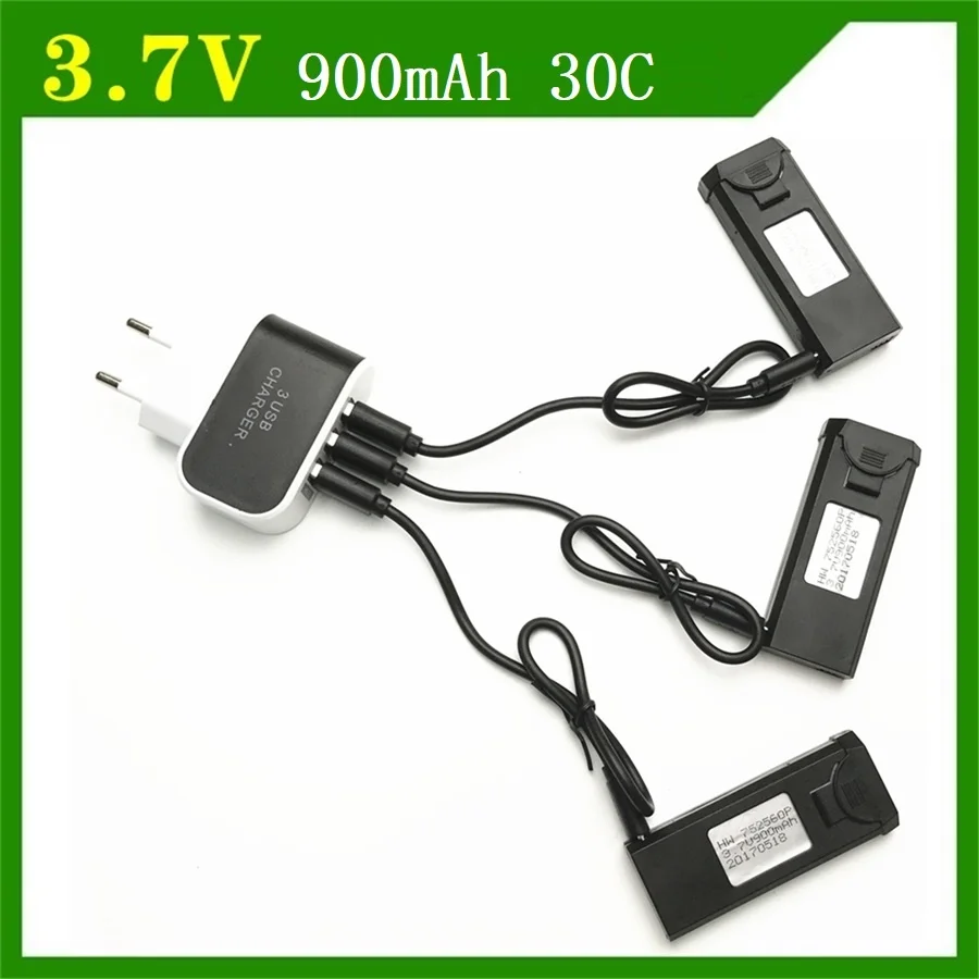4 шт./компл. оригинальный аккумулятор 3 7 в 900 мАч 30C Lipo Bettery аксессуары для VISUO XS809 XS809W