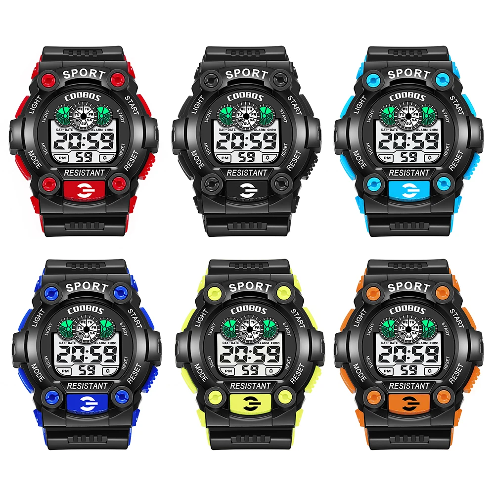 

Watch Smart Watch Children Sports Watch Waterproof Digital Watch For Kids Alarm LED Back Light Boys Baby Girls Wrist Watches