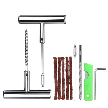 

11PCS/Set Car Motorcycle Bike Vehicle Emergency Heavy Duty Tubeless Tire Puncture Repair Kit