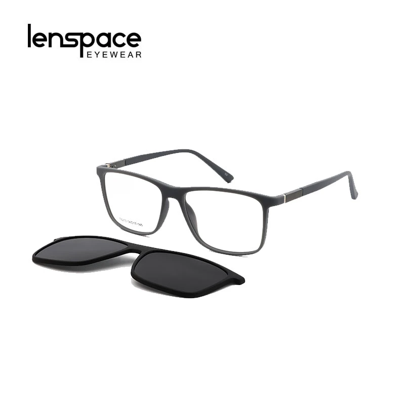 Gafas de sol con Clip magnético 2 en 1 para mujer, lentes de sol cuadradas TR90, polarizadas, para pantalla de ordenador, 2020|De los hombres gafas de - AliExpress