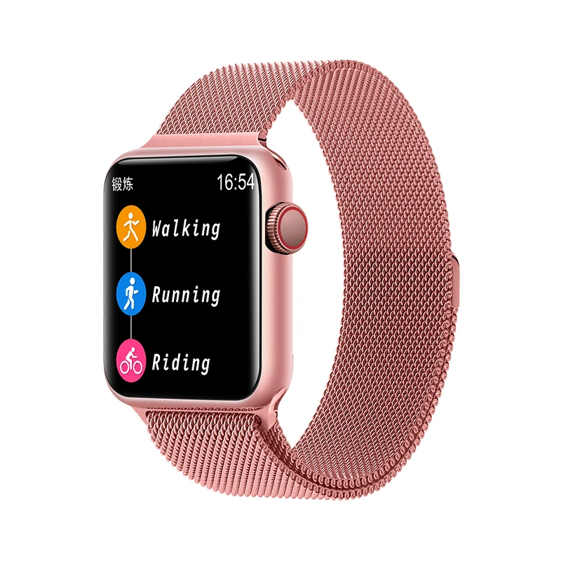 BingoFit умные часы для мужчин браслеты Montre Intelligente Relogio Xiaomi фитнес-трекер пульсометр кровяное давление - Цвет: pink