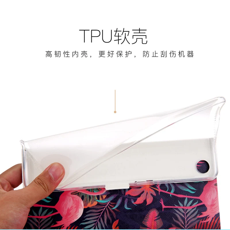 Окрашенный модный флип PU кожаный защитный чехол с подставкой для 8," HUAWEI Mediapad M5 Lite 8 JDN2-W09 W19 L09 AL00 Tablet