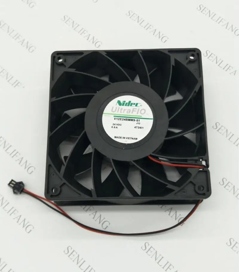 V12E24BMM9-51 J12 4724I1 DC 24V 0.6A 120x120x38 мм 2-провод Сервер охлаждающий вентилятор