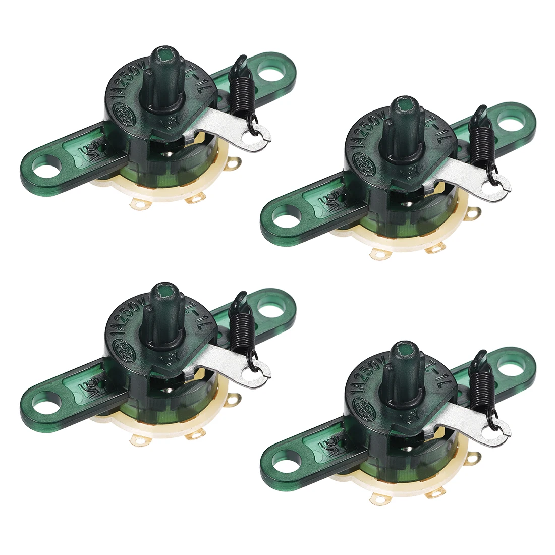 

uxcell Fan Speed Control Switch Wall Mount 3 Fan Speeds 48mm Mounting Pitch 4Pcs