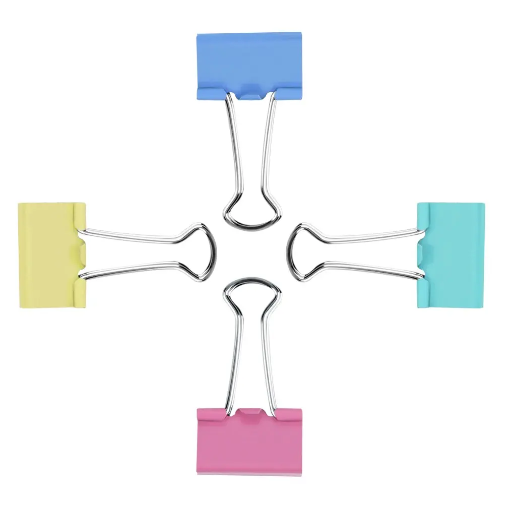 Цветные скрепки, металлические скрепки, разные цвета, офисные принадлежности