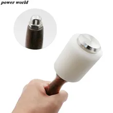 1 шт. ручной кожаный нейлоновый молоток с деревянной ручкой, кожаный молоток, ремесленный молоток, ручной инструмент