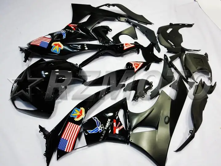 

Injection New ABS Full Fairings kit Fit for Kawasaki Ninja ZX6R 2009 2010 2011 2012 ZX-6R 09 10 11 12 Body set Black