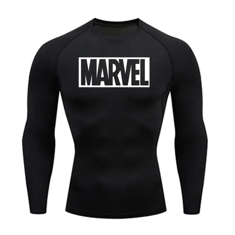 shirts 2 шт. спортивный костюм для мужчин сжатия ММА футболка с длинным рукавом Рашгард комплект мода толстовка+ леггинсы фитнес термобелье - Цвет: shirts