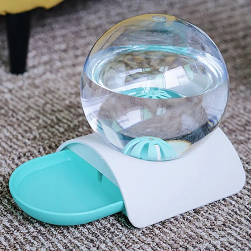 green Поилка для воды для домашних животных, собака, кошка, автоматическая поилка с 2.8л резервуаром для воды, товары для собак, товары для кошек, товары для щенков - Цвет: green