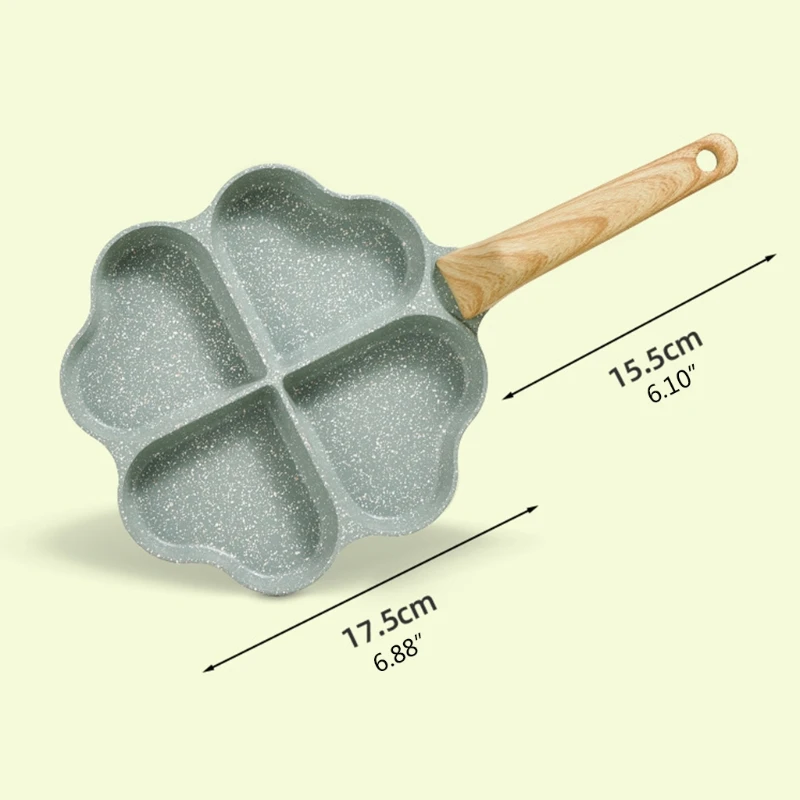 Four Heart hole Frying Pot Pan Creative heart Shaped Easy - Temu