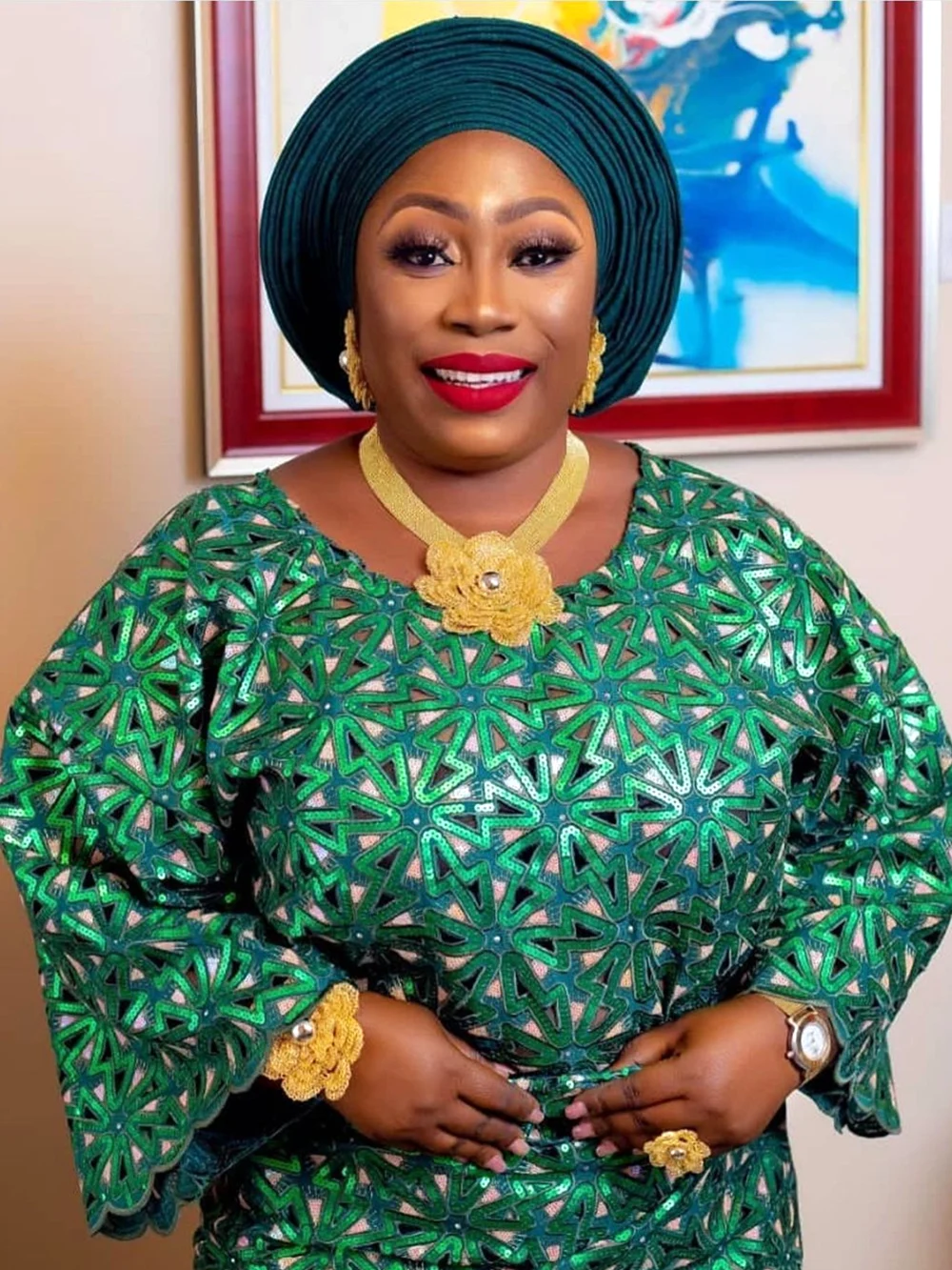 African Handcut Organza Lace Sequin Handcut Lace Fabric Nigerian