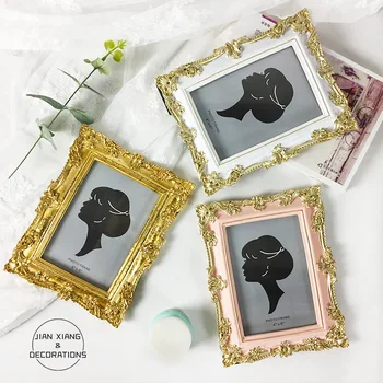 

European Resin Gold Photo Frame Creative Photo Studio Children's Wedding Picture Combination Stage Photo Murals Frame Decoration