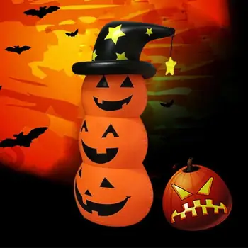 

Pumpkin Ghost Roly-Poly Toy Inflatable Tumbler for Halloween Courtyard Prop Giant inflatable Pumpkin Stack outdoor