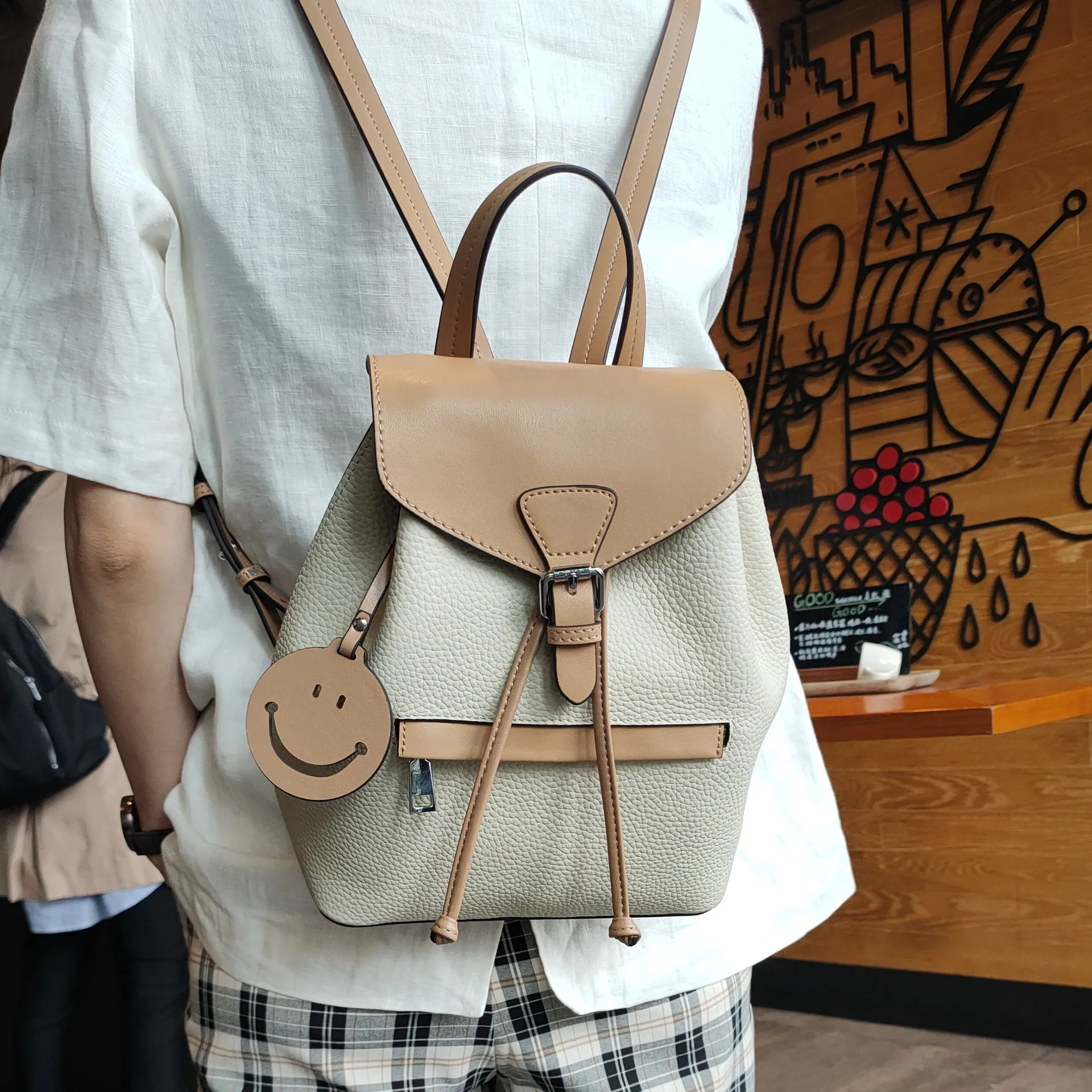 best women leather purse backpack WYFJNX PU Small for Ladies Brown A unique Origami inspired Italian leather backpack A Bend in the River represents our vision in design and function Leather Backpack - A Bend