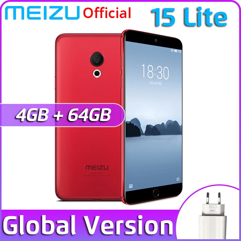 Глобальная версия Meizu 15 Lite M15 4 Гб 64 мобильный телефон Snapdragon 626 Восьмиядерный 5 46