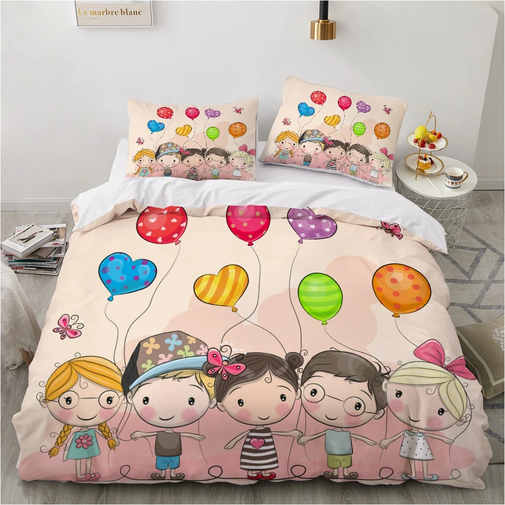 

3D Printed Bedding Sets luxury Cartoon Childerns Roclet Astronaut Single Queen Double Full King Twin Bed For Home Duvet Cover