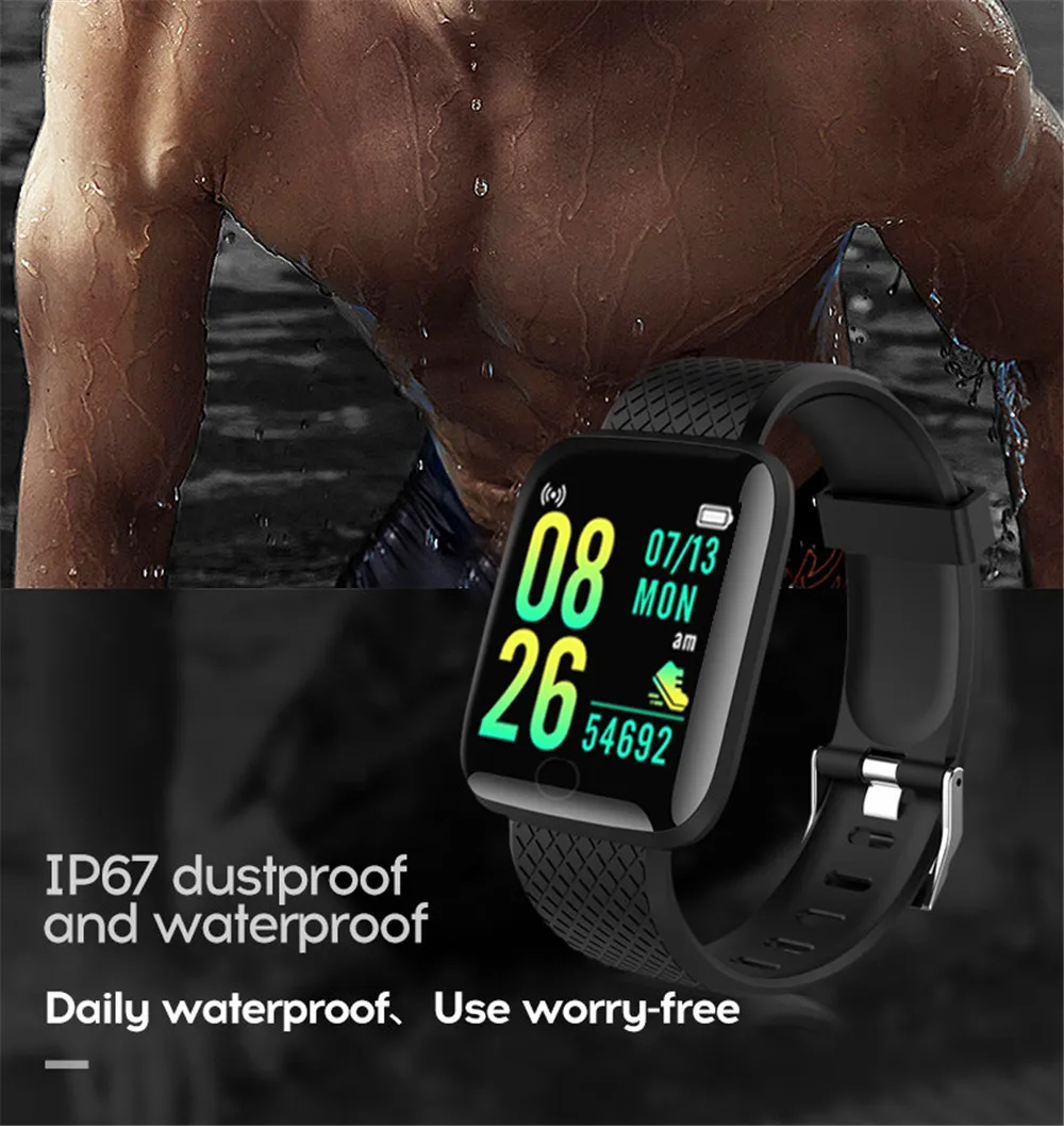 D13 Smart Watch Men Blood Pressure Waterproof Smartwatch Women Heart Rate Monitor Fitness Tracker Watch Sport For Android IOS