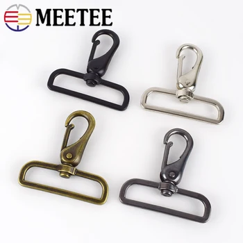 

Meetee 2/6pcs ID50cm Metal Buckles Bag Strap Belt Snap Trigger Hook Hardware Buckle Clasp DIY Luggage Parts Accessories BF403