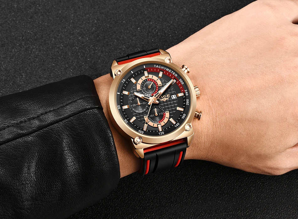Reloj Hombre LIGE часы мужские s кварцевые часы Топ бренд Роскошные модные спортивные часы водонепроницаемые мужские часы Relogio Masculino+ коробка