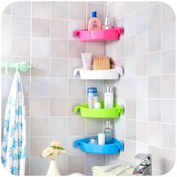 

Kitchen storage rack new multi-function bathroom strong suction cup rack bathroom corner storage rack WF3141415
