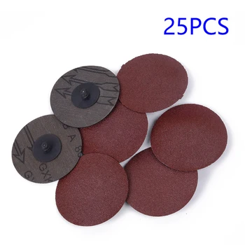 

25× 3'' Discs 80 Grit R Type Sanding Abrasive Roll Lock Coarse Sanding Discs For Polishing Tools Sander Parts & Accessories