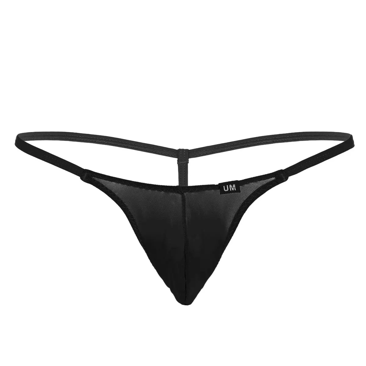 Fashion Mens Lingerie See Through Mesh Sheer Bulge Pouch Bikini G ...