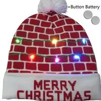 44 стиля, Рождественский трикотаж, теплые шапки, вязаный свитер, светодиодный светильник, вязаная шапка, Рождественский Санта и олень, шапка, светильник, вязаная шапка для детей и взрослых - Color: 2