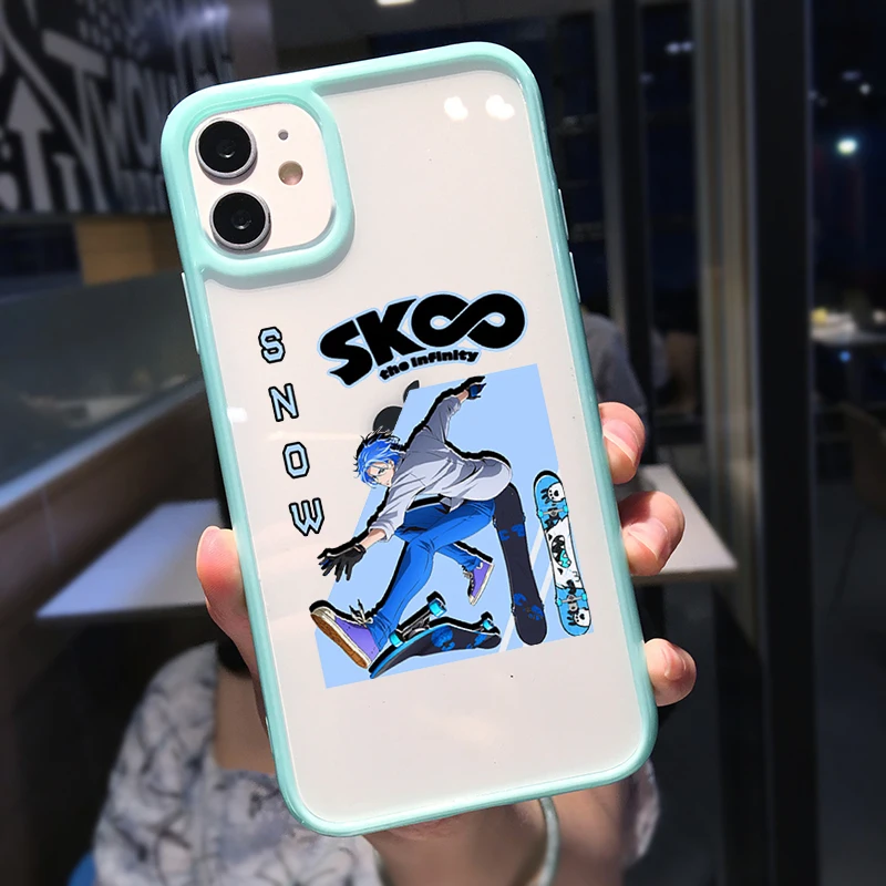 Anime Sk8 The Infinity Shockproof Phone Case For iPhone 13 11 12 Pro Max XR X XS SE20 8 7Plus Candy Transparent Hard Cover Coque