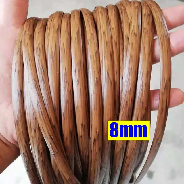 82 Types 10 Meters PE Flat Round Synthetic Rattan Material DIY Weaving Rope Knit Repair Furniture Bed Sofa Chair Table Basket 1