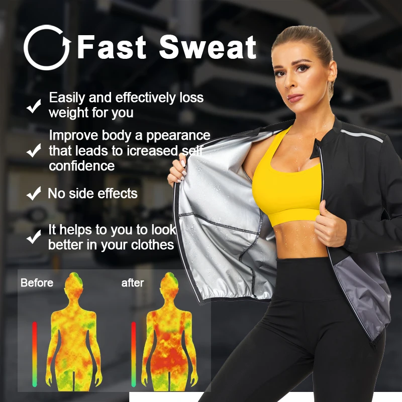 LAZAWG Woman Sauna Sweat Slimming Shirts Gym Tank Top Weight Loss Shaper Workout Waist Trimmer Hot Thermo Fat Burner Shapewear