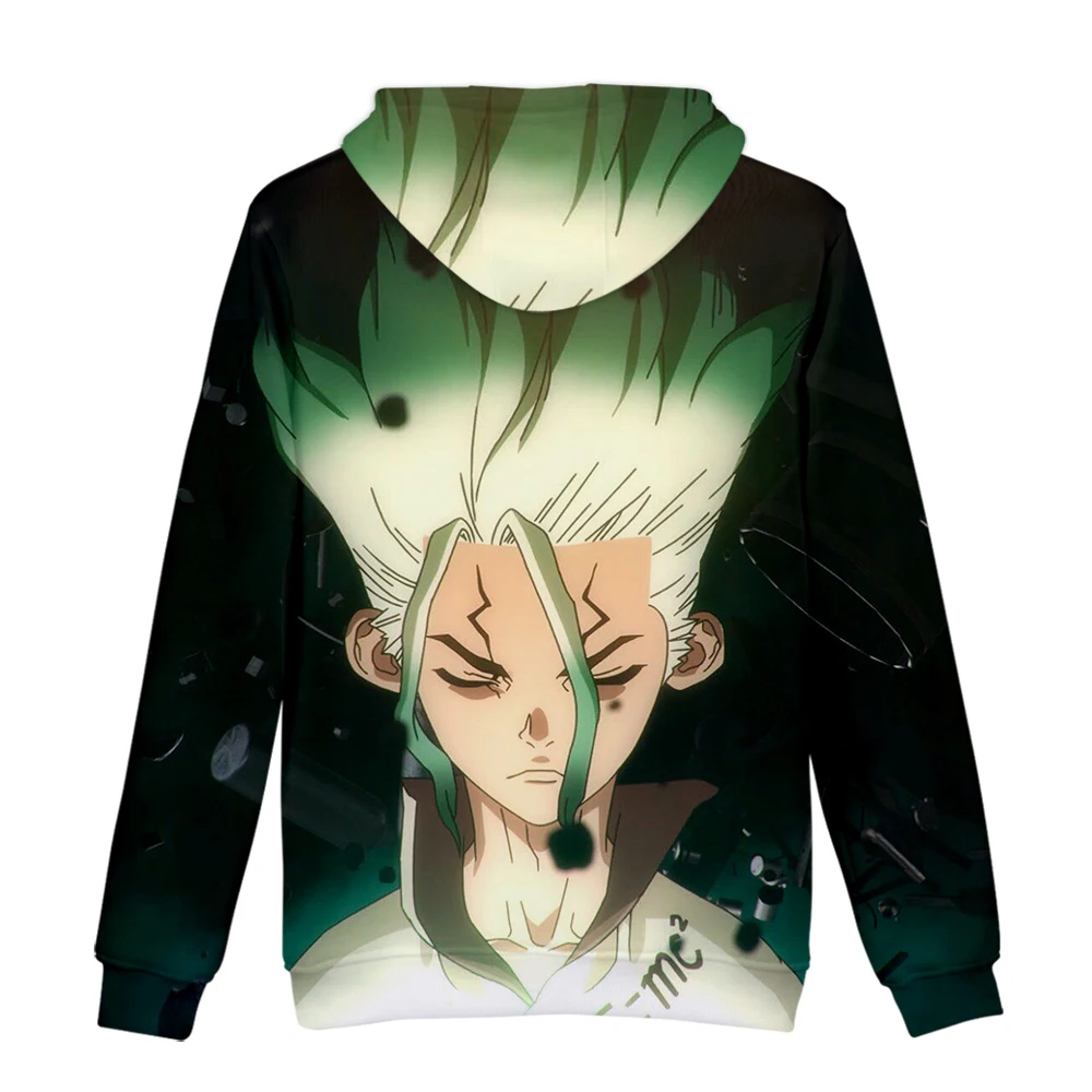 Drstone/толстовки с 3D принтом; толстовки с капюшоном с аниме Dr stone; горячая распродажа; подростковая одежда с героями мультфильмов