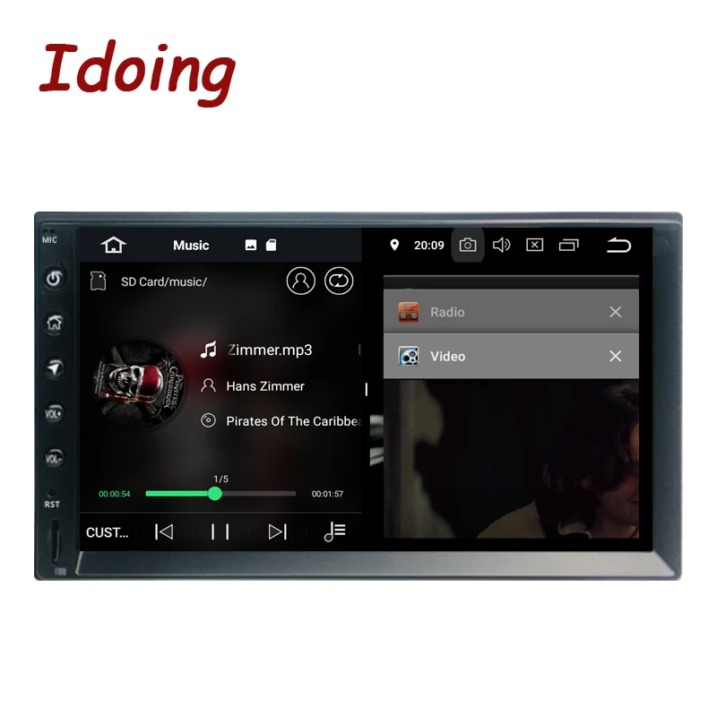 Idoing 2Din " PX5 4G+ 64G Восьмиядерный Универсальный Автомобильный gps радио плеер Android 9,0 ips экран навигация Мультимедиа Bluetooth TDA7850