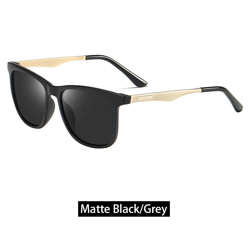 KANASTAL фирменный дизайн поляризованные солнцезащитные очки для мужчин Mg-aluminum Квадратные Солнцезащитные очки женские солнцезащитные очки ретро очки Gafas Oculos de sol - Цвет линз: MatteBlack