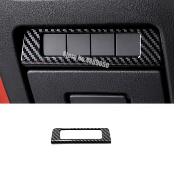 

ABS Matte/Carbon fibre Car left middle control box decoration Cover Trim Car-Styling For Mazda 3 2019 2020 Accessories
