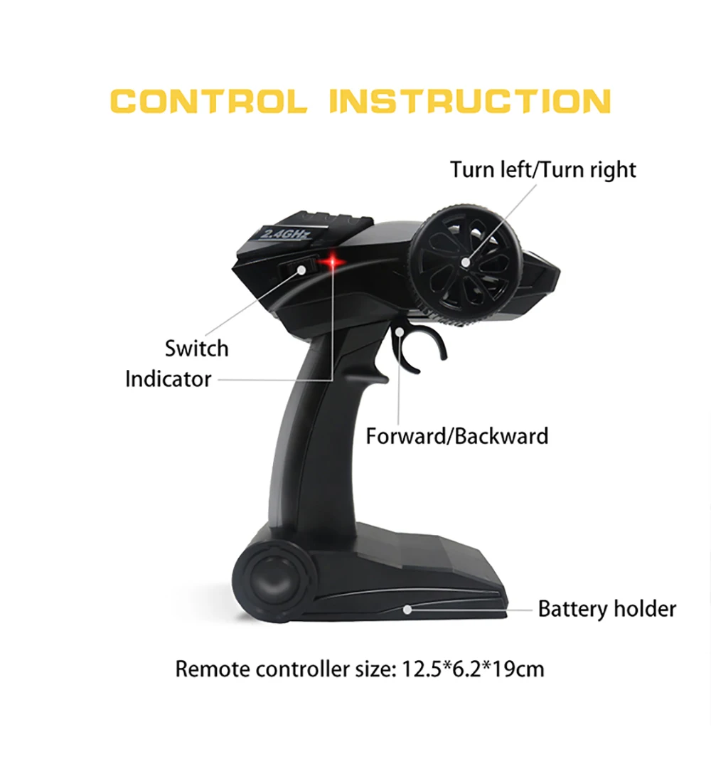Flytec 9118 1/18 сплав тела гоночный автомобиль привод гусеничный RC багги автомобиль 2,4G 4WD высокая скорость радио дистанционное управление скалолазание автомобиль